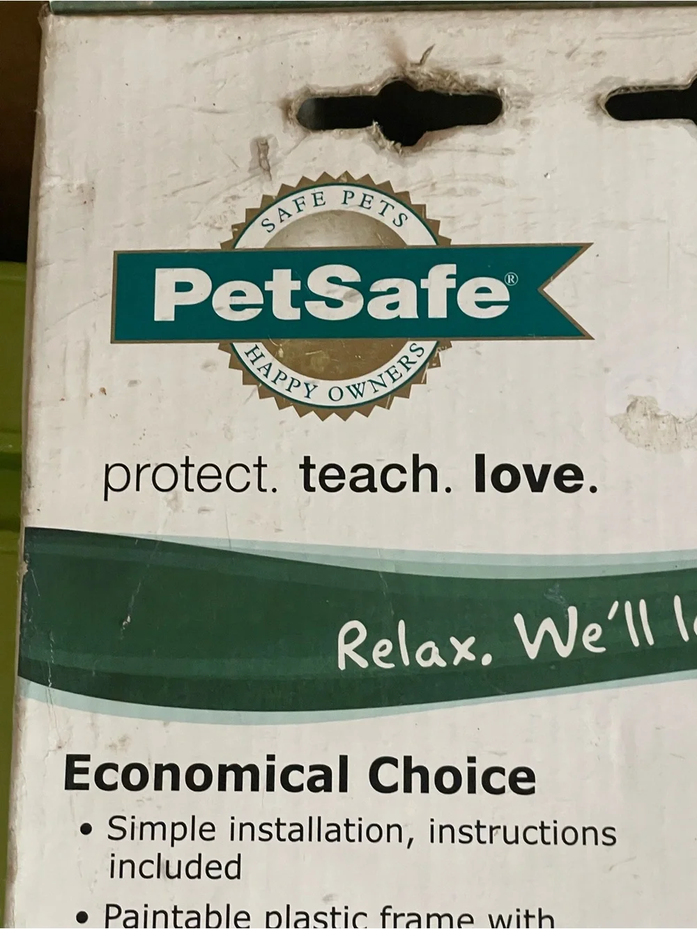 PetSafe Plastic Pet Door White Frame with Clear Flap